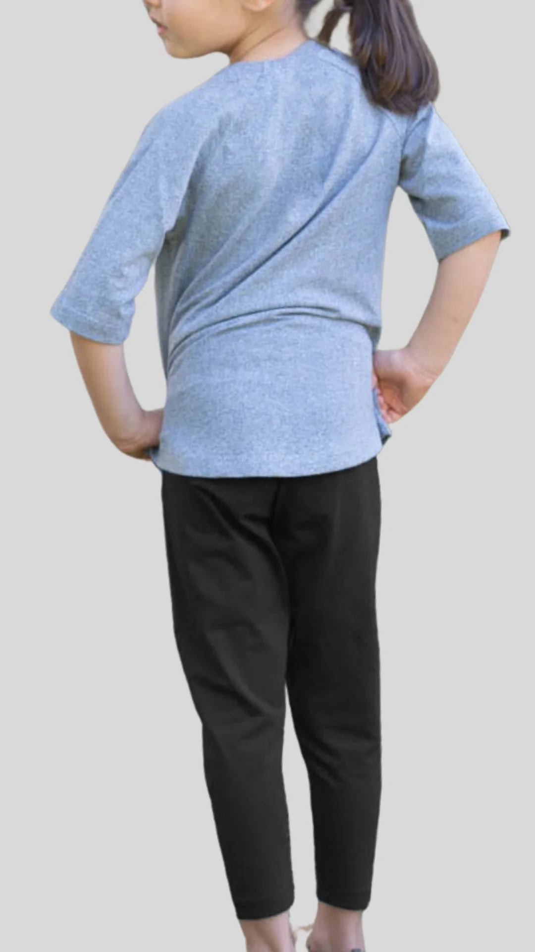 Kids Plain Leggings (3 Colors) - Image 4
