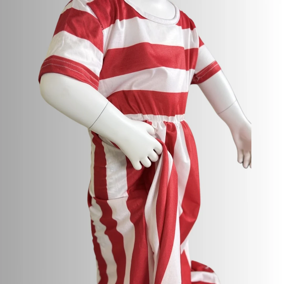 Kid Stripped Dress (4 Colors) - Image 2