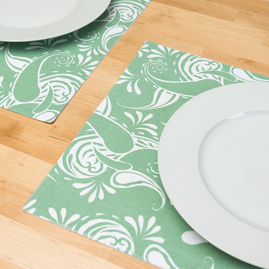 13 X 19 in. Paisley Cotton Placemats 4/Pack (14 colors) - Image 3