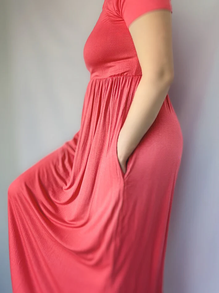 Woman Solid Color Dress (5 Colors) - Image 2