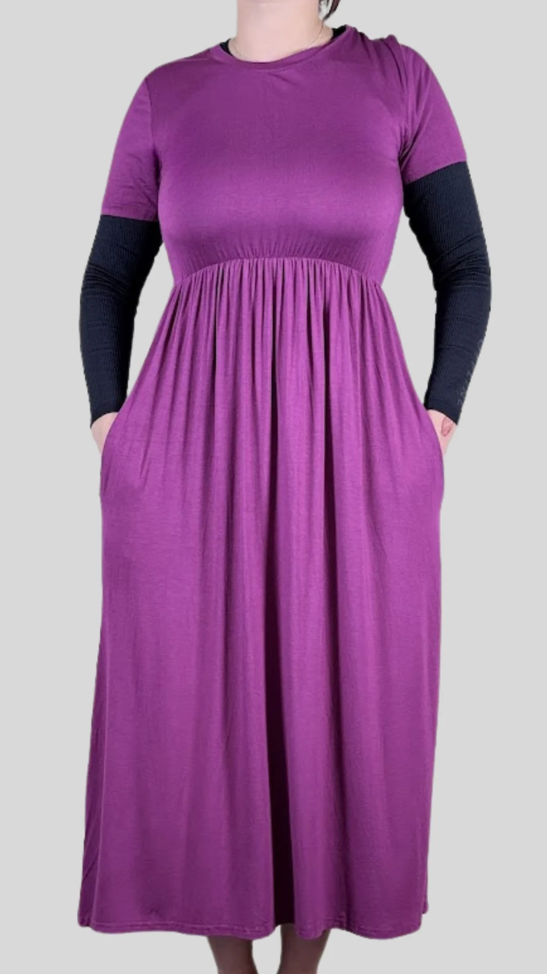 Woman Solid Color Dress (5 Colors) - Image 8